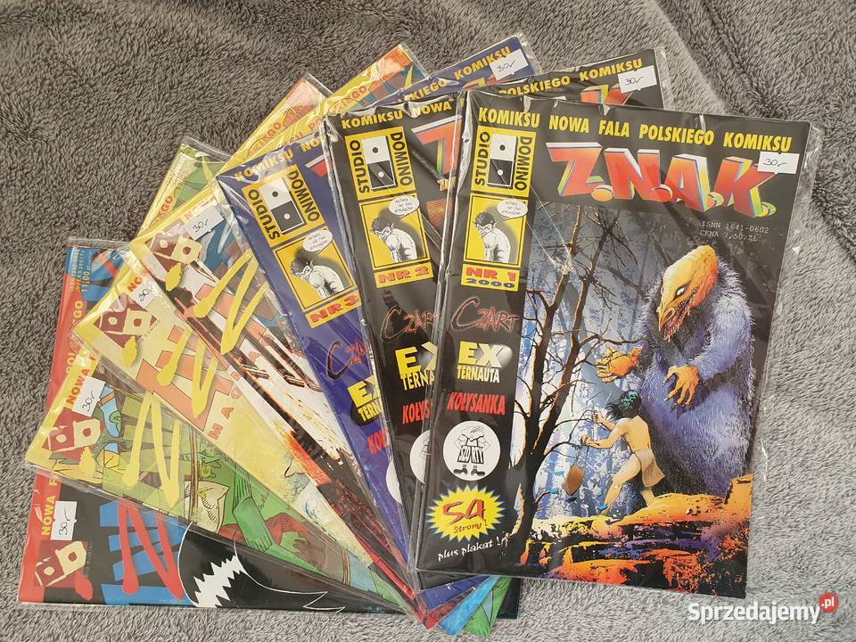 ZNAK Znakomiks magazyn komiksowy 7 numerów 2000 Polskie Gdynia