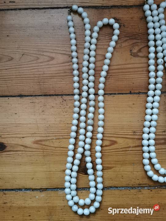 Korale naszyjnik PRL Lata 6070te 6 sztuk Antyki sprzedam