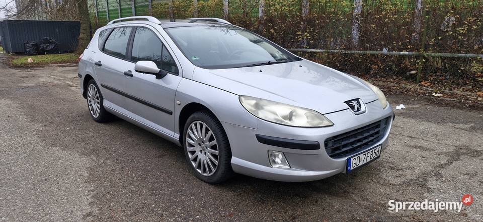Peugeot 407 kombi2005rmały przebiegpanoramastan srebrny Gdańsk