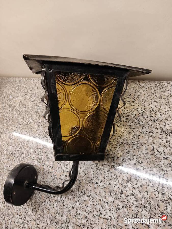 Stara retro lampa ścienna kinkiet na ganek Głuchołazy