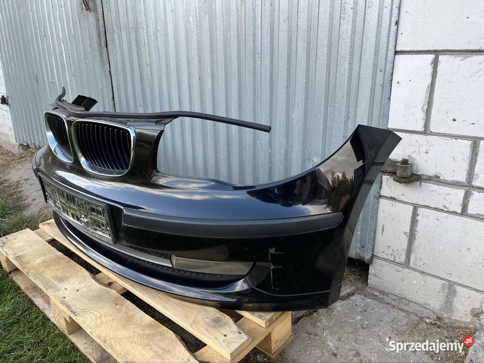 Bmw e87 zderzak przód przedni schwarz 2 mazowieckie Lipsko sprzedam