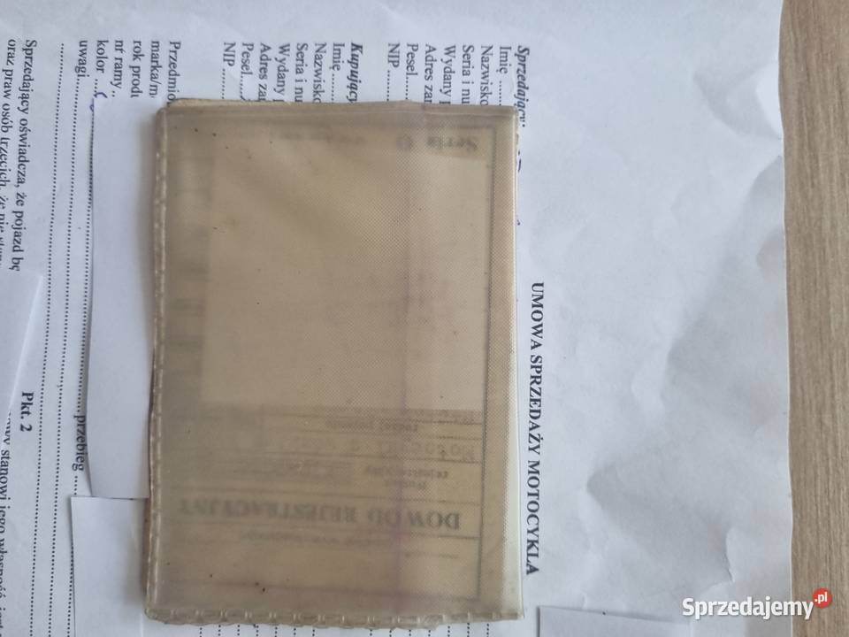 Kolekcjonerskie dokumenty do Junaka m10 1962 nieuszkodzony Kielce