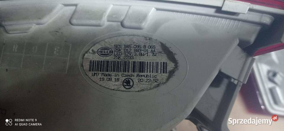 LAMPY SKODA OCTAVIA III KOMBI LIFT Włocławek