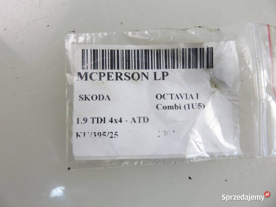 MCPERSON LEWY PRZEDNI SKODA OCTAVIA I 19 TDI małopolskie