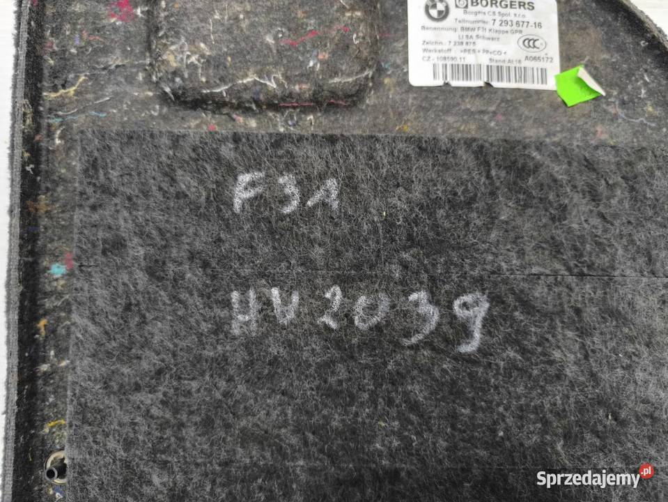BOCZEK TAPICERKA BAGAŻNIKA LEWY TYŁ BMW F31 LIFT osobowe sprzedam