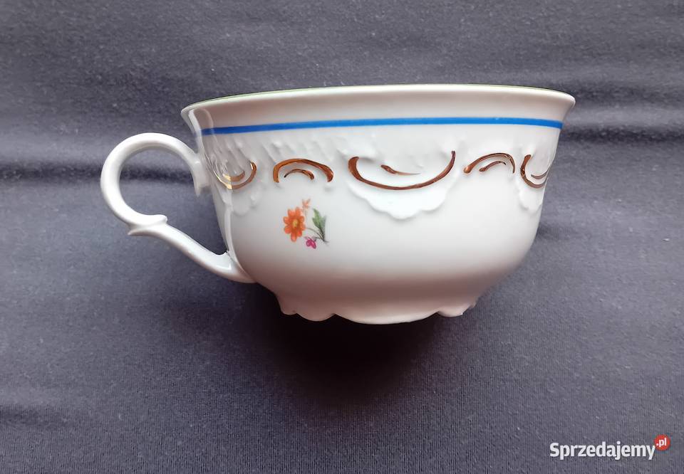 Porcelanowa filiżanka początek XX w nie wielkopolskie Koźminek