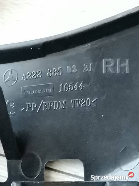 MERCEDES Sklasa W222 PRAWY ŚLIZG ZDERZAKA TYŁ Międzychód