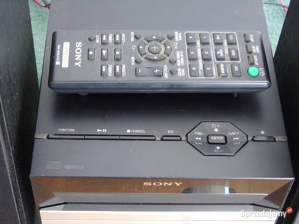 Wieża Sony pilot CD USB mp3 AUX kolumny sprawna Jasło sprzedam