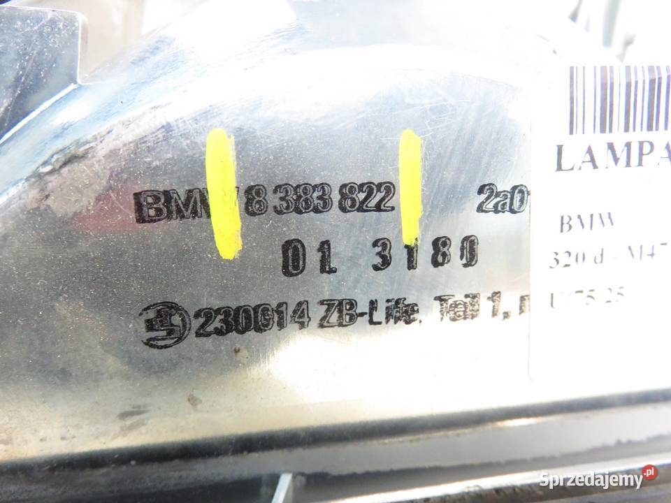 LAMPA PRAWA TYLNA BMW 3 E46 8383822 sprzedam