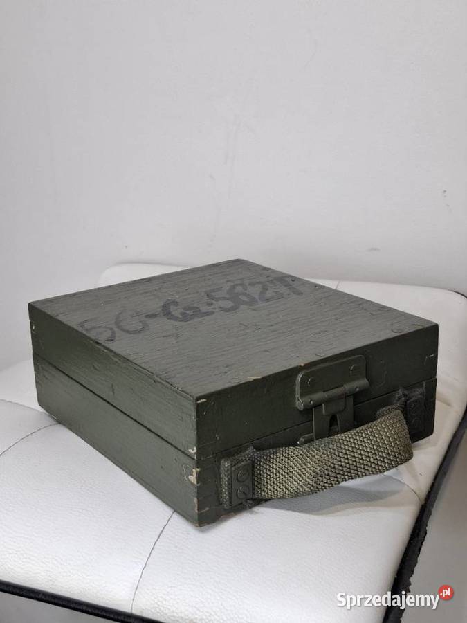 Wojskowa skrzynka drewniana lwp zsrr sygnowana Pozostałe Kraków