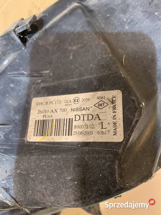 Lampa prawa przód 26010AX700 Nissan micra k12 Szczecin sprzedam