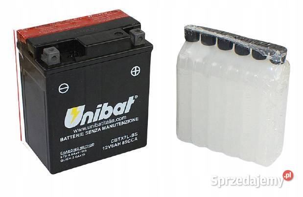 Akumulator UNIBAT CBTX7LBS 12V 6Ah 85A P AGM Akumulatory Jelcz-Laskowice sprzedam