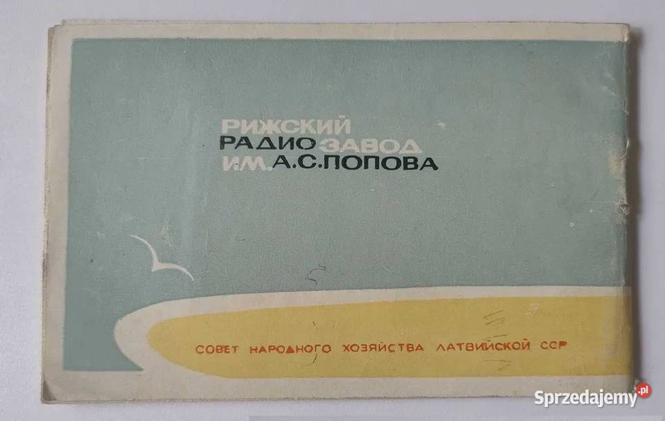 Instrukcja Selga Radio przenośne tranzystor prod Serock