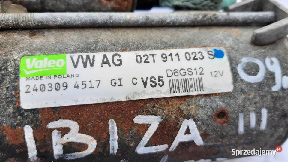 rozrusznik Valeo seat ibiaza III 6L 14 Dębno