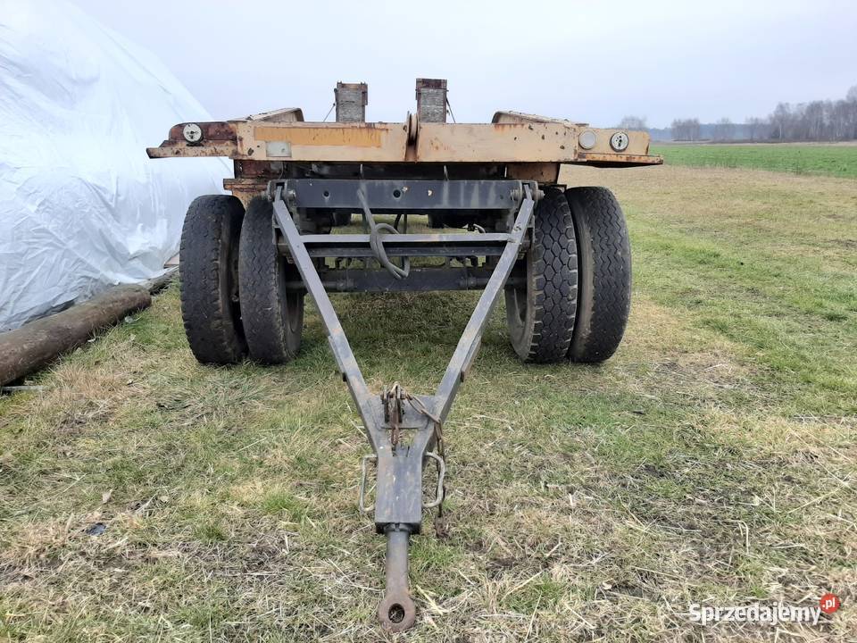 Przyczepa niskopodwoziowa laweta T035 POM Śrem Przyczepy rolnicze Piotrków Trybunalski