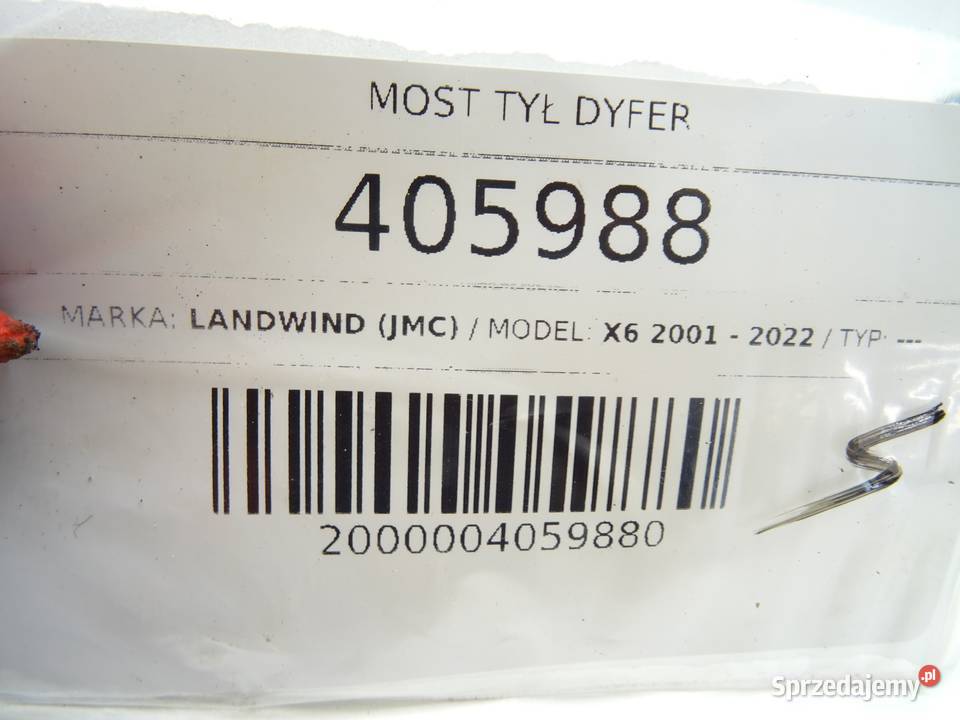 MOST TYŁ DYFER LANDWIND X6 Terenowy osobowe podkarpackie