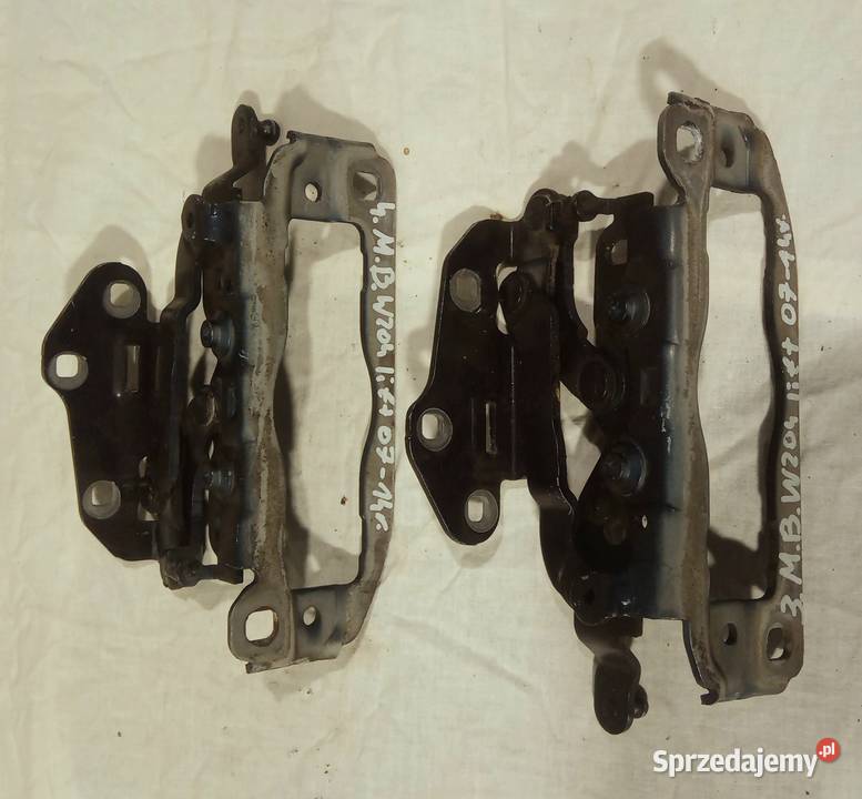 ZAWIASY MASKI KOMPLET MERCEDES W204 LIFT Mielęcin