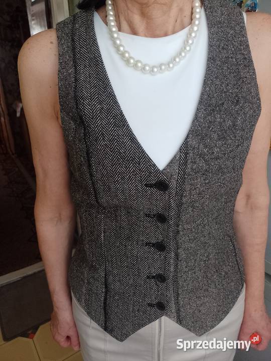 40L Wallis Wełniana kamizelka garniturowa z Odzież damska
