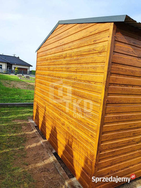 SCHOWEK DOMEK OGRODOWY 3m x 5m DWUSPAD jasny Czersk