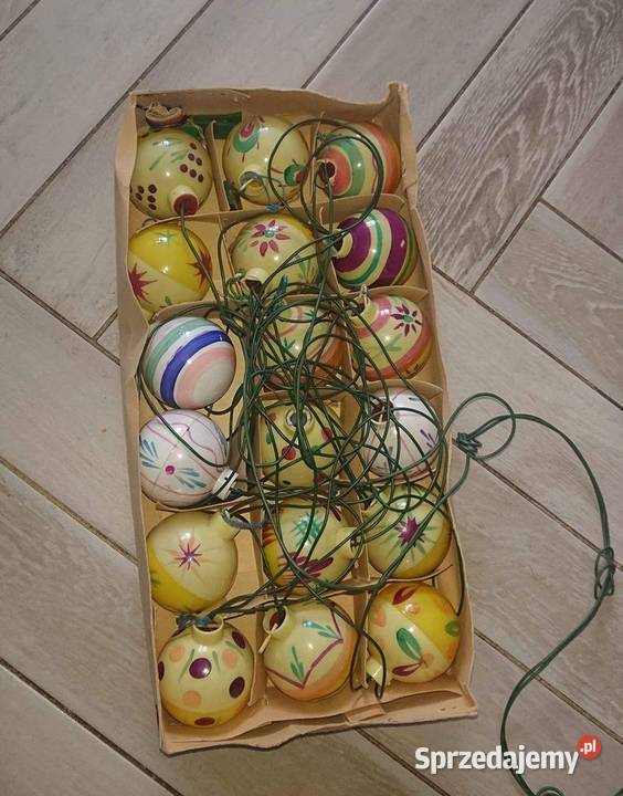 Lampki Choinkowe Vintage z lat PRLu Unikat Łódź