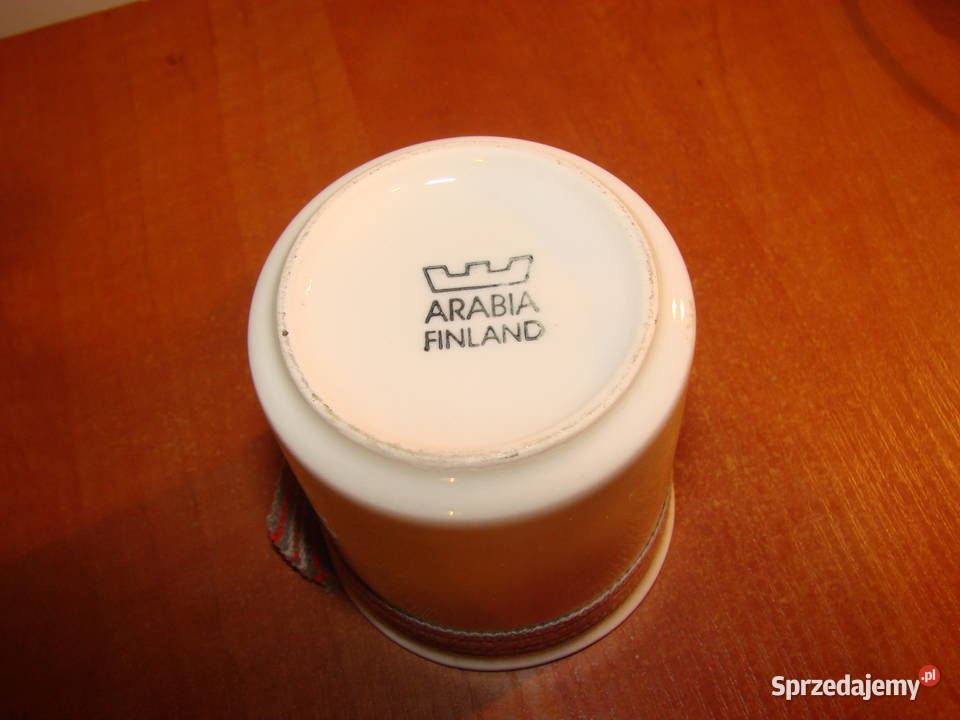 Arabia Finland biały kubeczek Porcelana i szkło pomorskie Pruszcz Gdański