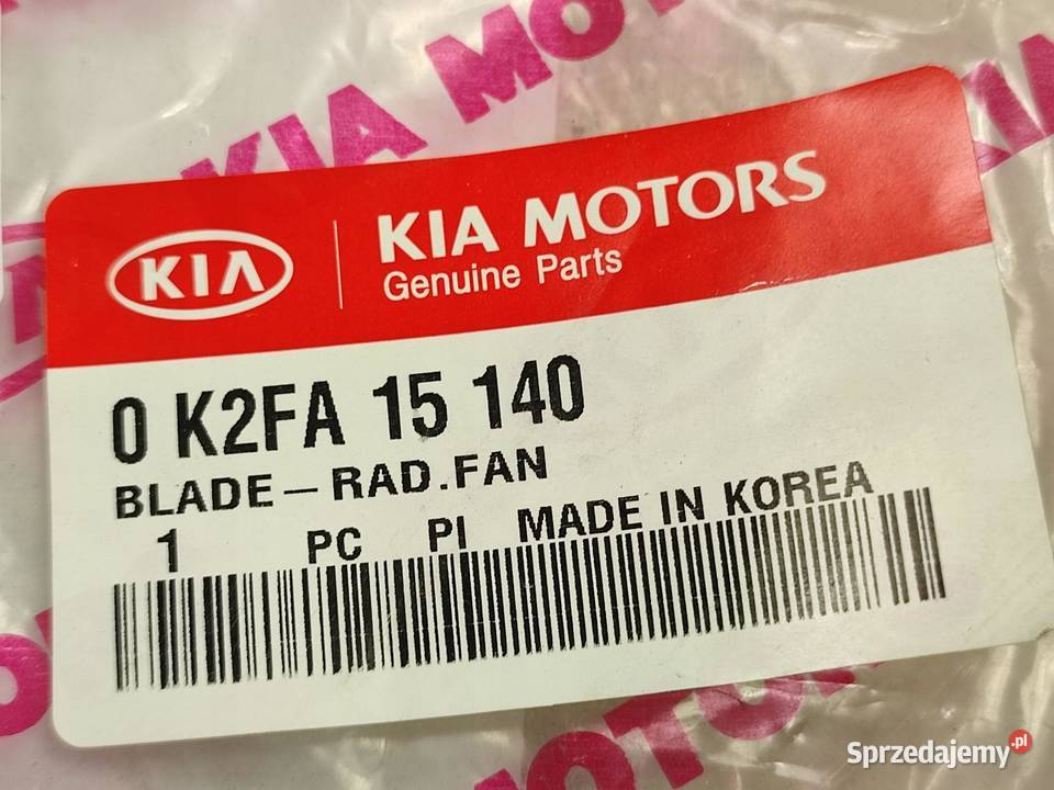 WIATRAK WENTYLATOR KIA CARENS 18 MPI 20022006 osobowe sprzedam