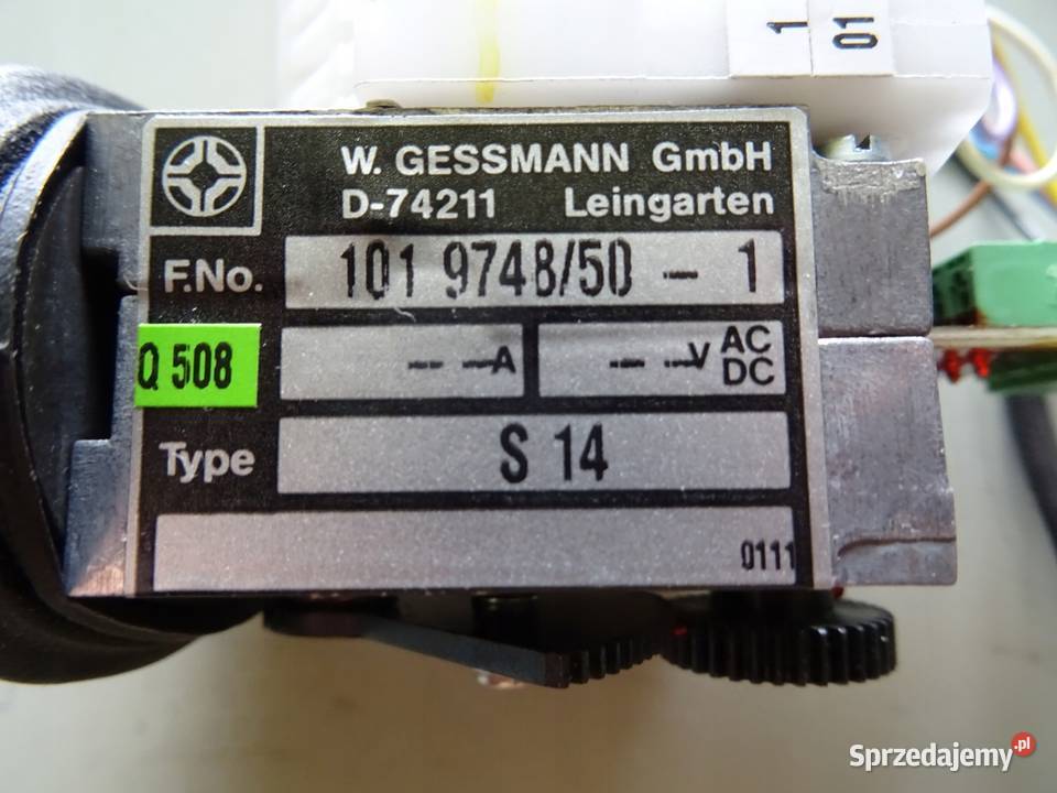 JOYSTICK W.GESSMANN D-74211 1019748/50-1 TYPE S14 Wąchock
