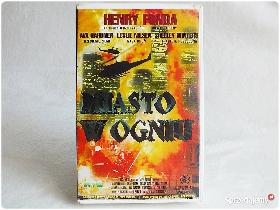 Kaseta VHS Miasto w Ogniu Henry Fonda Film na VHS Żary
