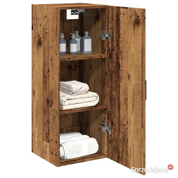 Szafka wisząca stare drewno 345x34x90 WM857334 Warszawa