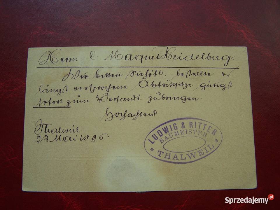 Szwajcaria 1895 Kartka pocztowa Filatelistyka Tychy
