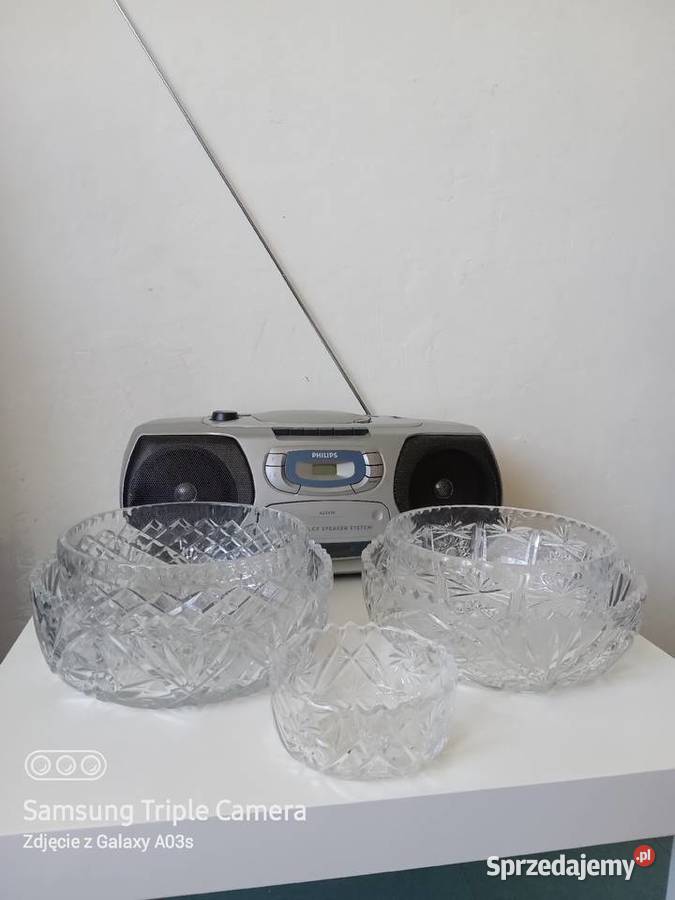 Salaterki Duże krysztalowe Warszawa sprzedam