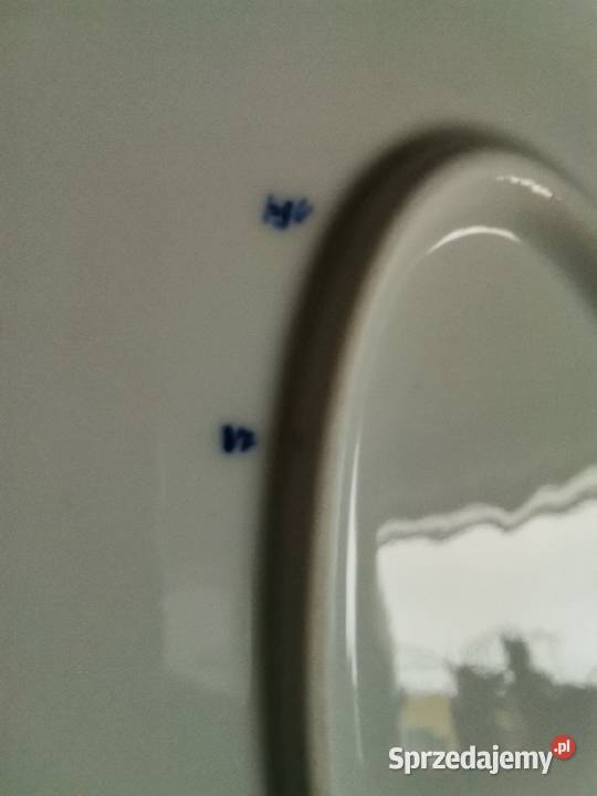 Stara wielka patera półmisek Winorośl Winogrona Porcelana i szkło Katowice
