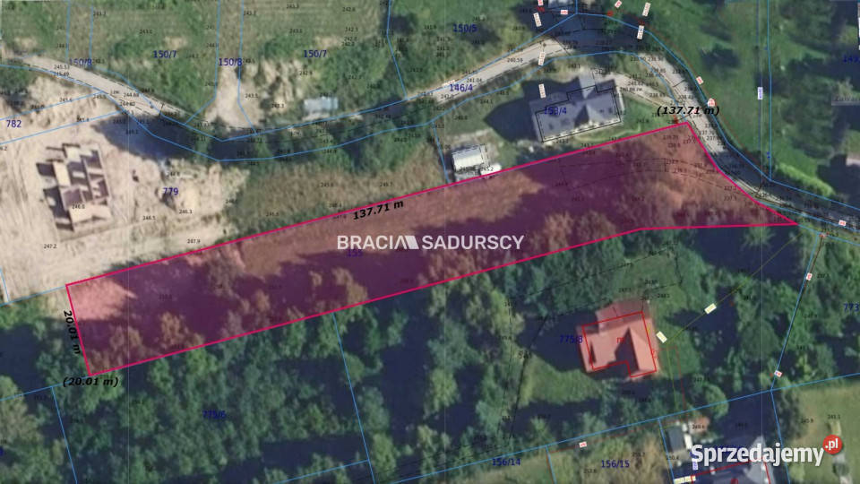sprzedaży gruntu 2854m2 Balice telefon