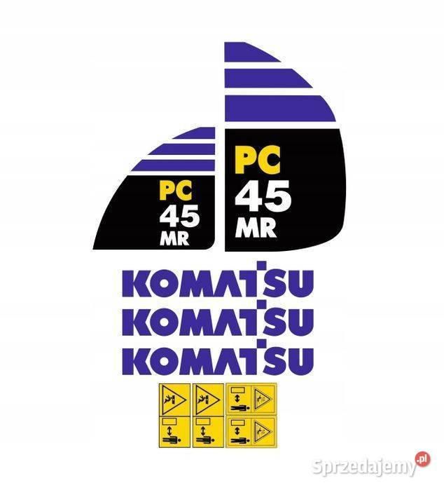 Naklejki oklejenie naklejka KOMATSU PC45MR