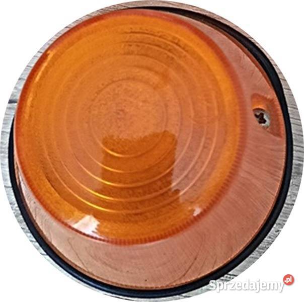 Lampa pomarańczowa kierunkowskazu z lat PRL Kierunkowskazy wielkopolskie Ostrów Wielkopolski