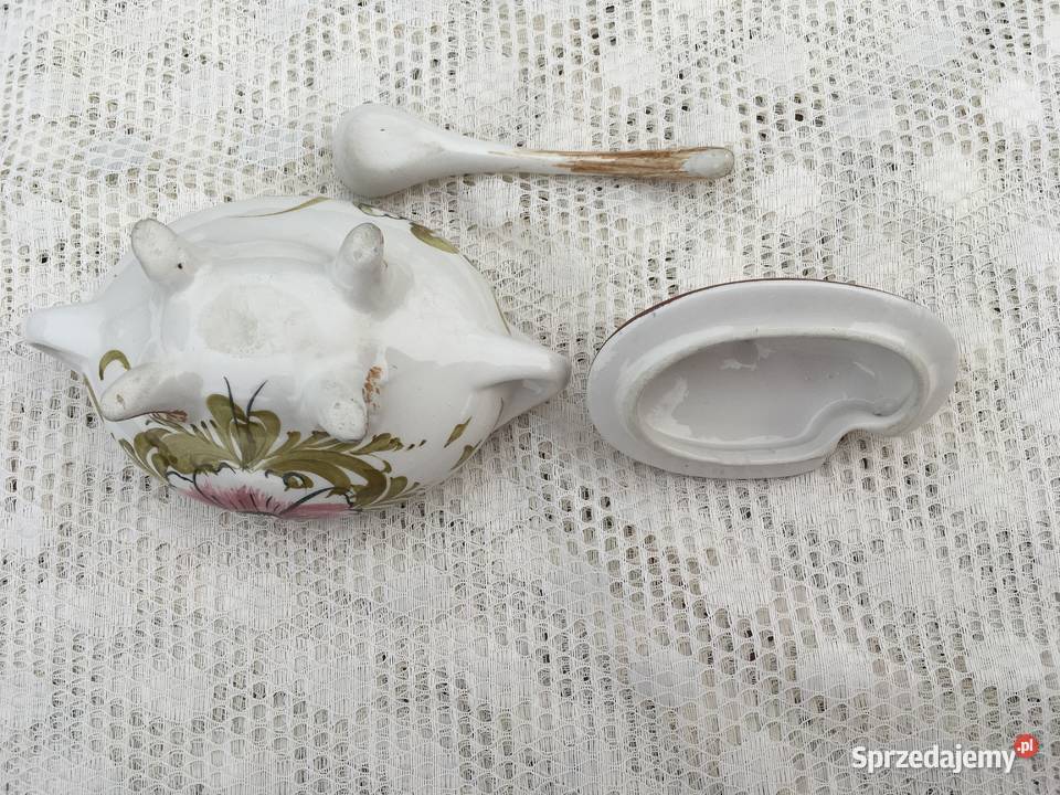 Sosjerka porcelanowa na nóżkach Anglia Kraków