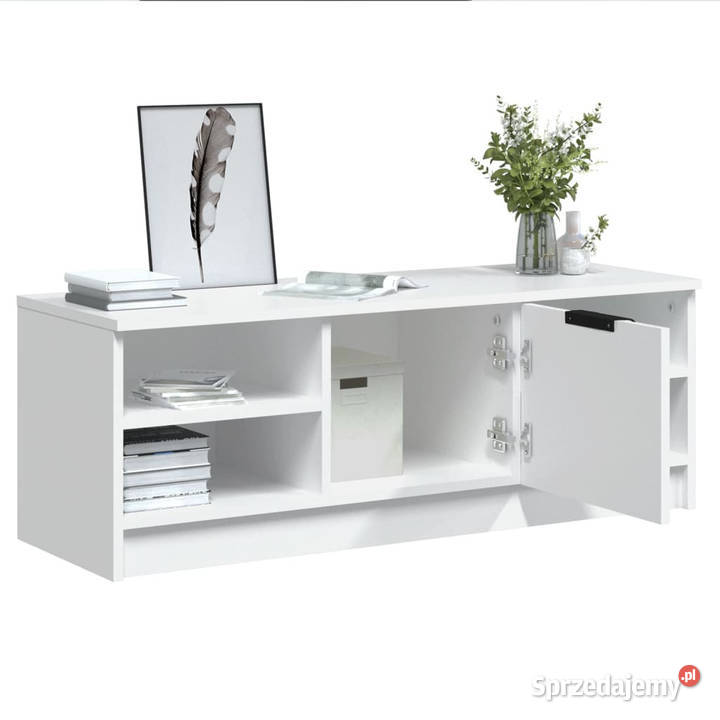 Szafka pod TV biała 102x355x365 materiał Warszawa