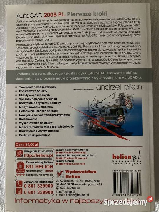 Książka AutoCAD 2008 Pierwsze Kroki Czerwionka-Leszczyny