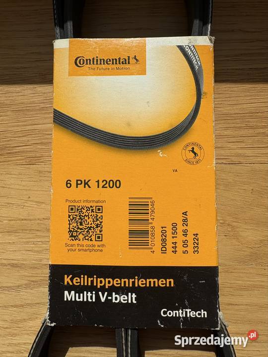 Pasek wieloklinowy Continental 6PK1200 Ryki