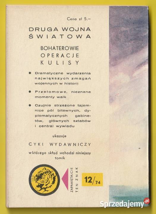 ŻÓŁTY TYGRYS OSTATNI LOT ADMIRAŁA 1974 Pozostałe Łódź