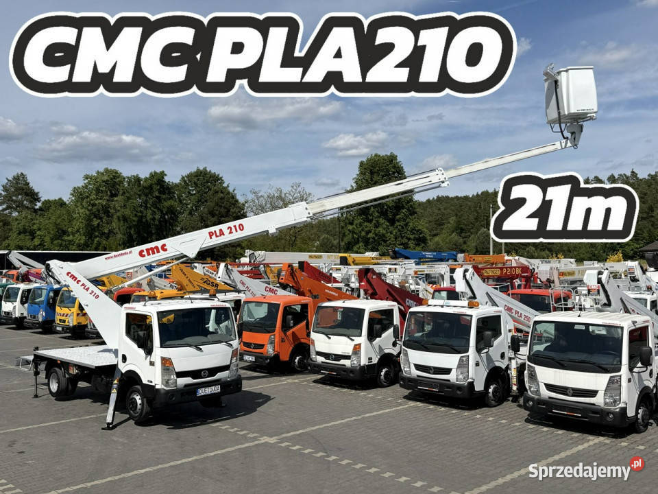 Nissan Cabstar Podnośnik Koszowy 21m CMC PLA 210 Nissan Widełki