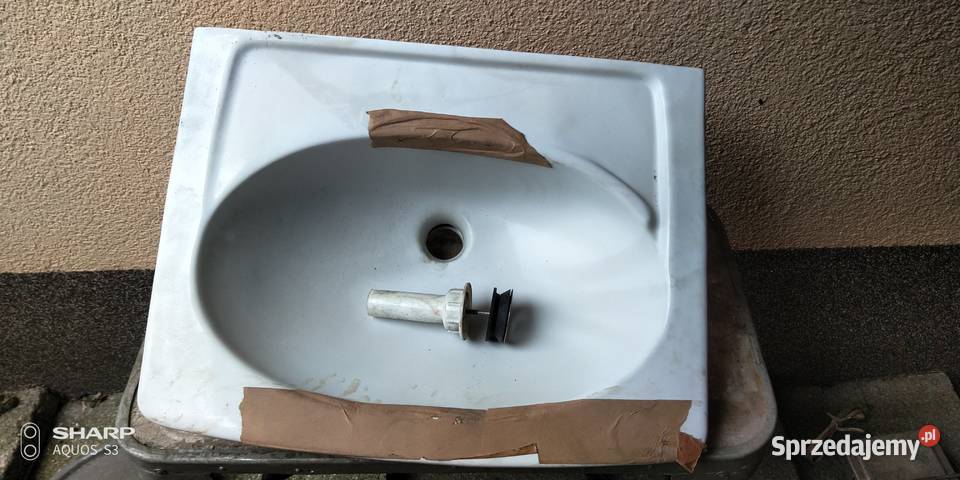 Umywalka łazienkowa PRL Vintage Nowa Łódź