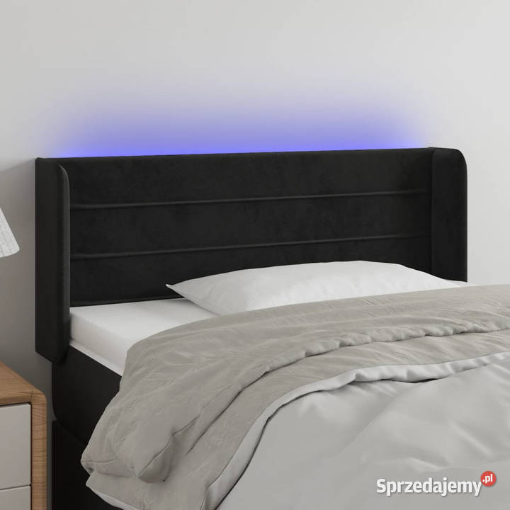 Zagłówek do łóżka z LED czarny 93x16x7888 Warszawa