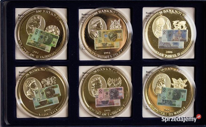 6 x Banknot Medal Mieszko Chrobry Paweł Sosnowiec sprzedam