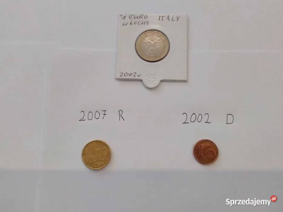 1 Euro 2002 Italy 1 EuroCent 2002 10 EuroCent mazowieckie Radom