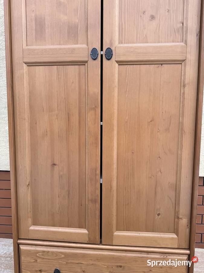 Szafa 2 drzwiowa drewniana Ikea Leksvik Szafy i garderoby Sulbiny