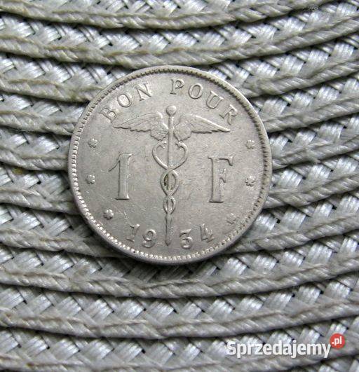 Belgia 1 Frank 1937r