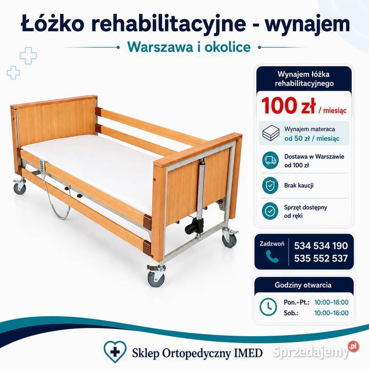 WYNAJEM SPRZĘTU REHABILITACYJNEGO WARSZAWA IMED