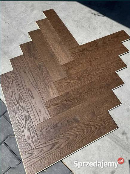 Jodełka klasyczna dębowa 14x120x600 Brown Olej Rzeszów