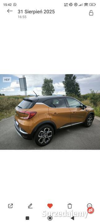 Renault Captur TCe 90 INTENS 2021r model z 2022 Dzierżoniów
